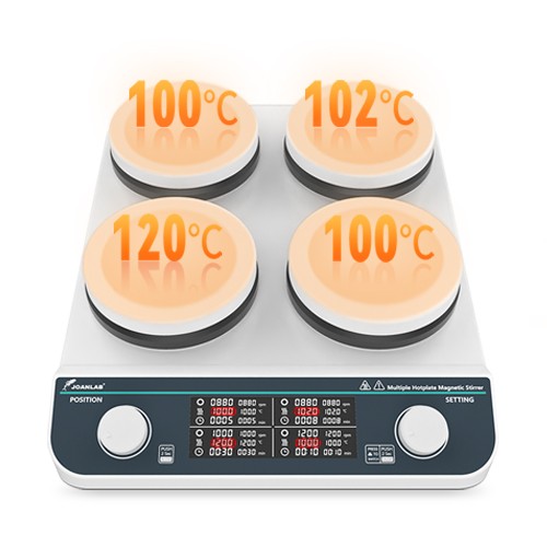 Multiple Magnetic Stirrer with Heating EMS-MHS-4Pro