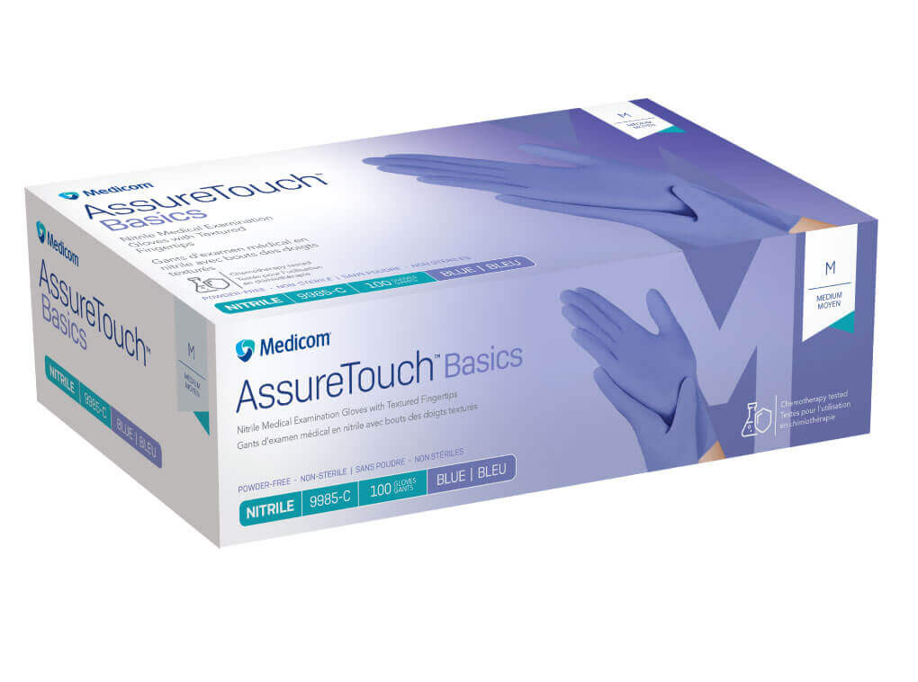 Medicom Assure Touch Basics Nitrile Examination Gloves 