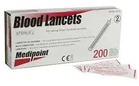 Blood Lancet Disposable Sterile | 200/box | 139-300