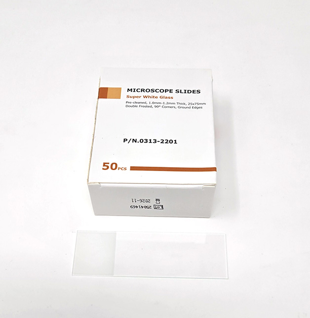  25 x 75 mm Microscope Slides (Super Clear White Glass), Pack of 50. Carton of 20 Packs
