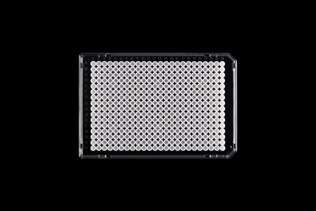 40 ul 384 Well Dual Material PCR plate, Full-skirted, Low Binding, 50/cs