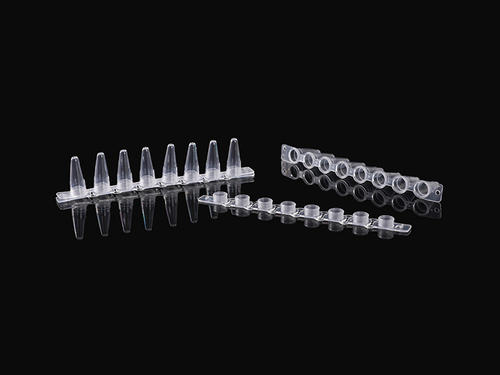 8-Strips PCR Tubes With Separate Optical Flat Caps (125 strips/bag), 0.1 mL (bag of 125 strips)