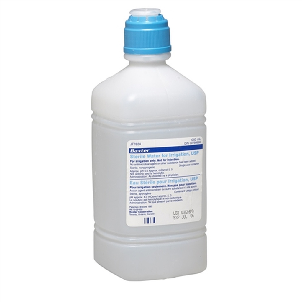 Baxter Sterile Water for Irrigation USP 1000mL | JF7624
