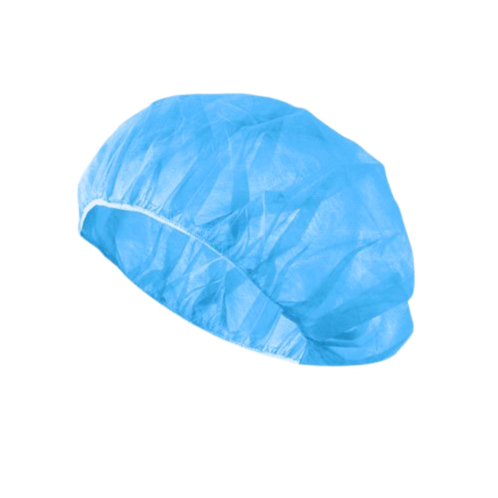 Medicom SafeBasics Disposable Bouffant Cap 21" Blue
