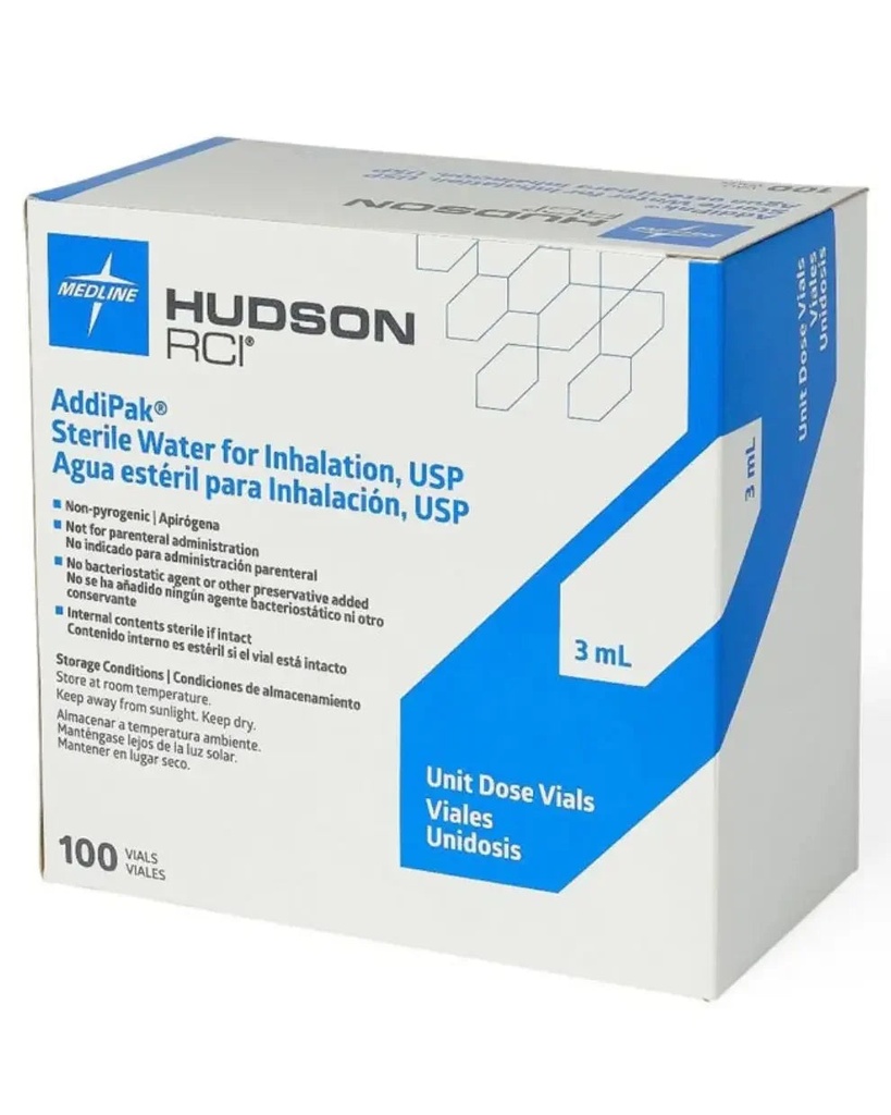 Addipak 3mL Sterile Water for Inhalation | 100/box | 200-31C