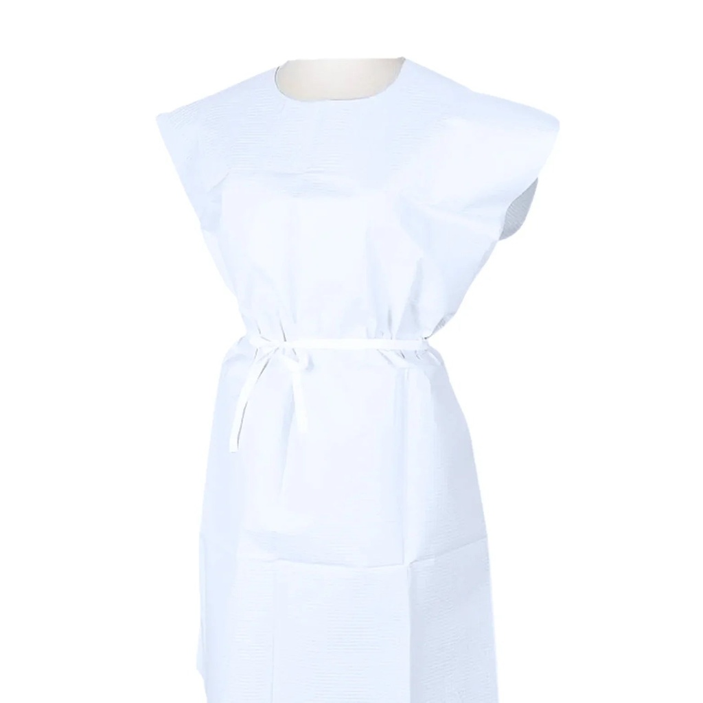 Medline Disposable Exam Gowns White 30" x 42" | 50/Case | 211-EG3042TPT-W 