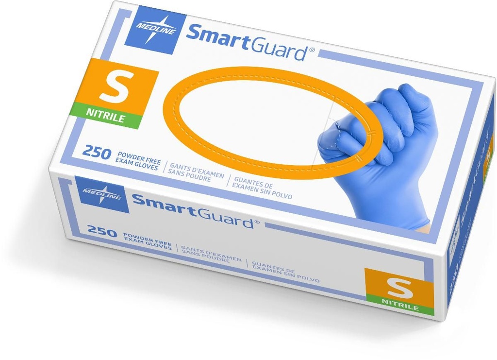 SmartGuard Nitrile Powder-Free Exam Gloves Blue