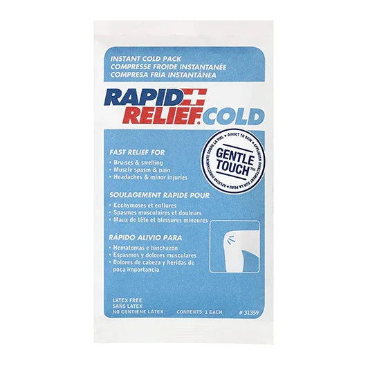 Rapid Relief Instant Cold Pack | Direct to Skin | 8" x 5" | 