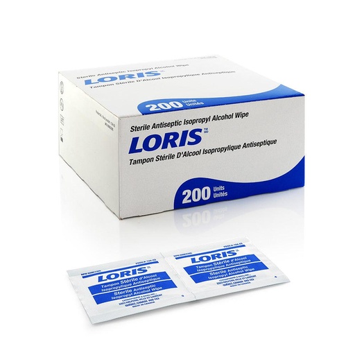[104-03] LORIS Sterile Antiseptic Isopropyl Alcohol Wipe (200 units)