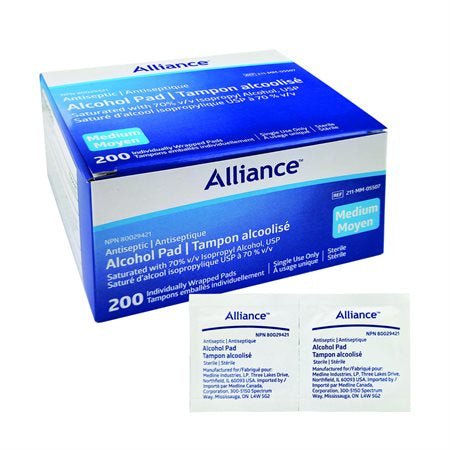 Alliance 70% Alcohol Prep Pads Medium  | 211-MM-05507