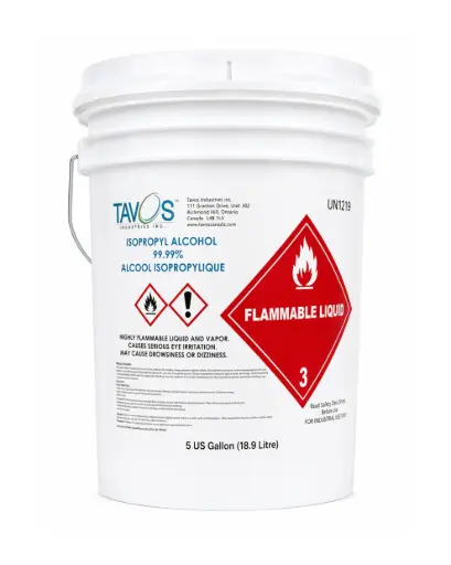 [IPA995G] Tavos Isopropyl 99.9% Alcohol 5 Gal Pail