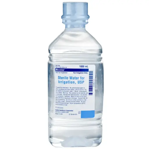 Baxter Sterile Water for Irrigation USP 1000mL | JF7114