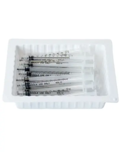 [180001T] Sol-M 1ml Luer Lock Syringe w/o Needle Tray PP | 25/Box | 180001T