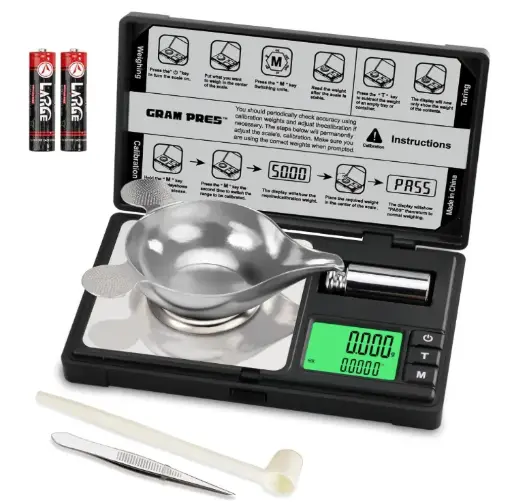 [GP50-001-BLK] GRAM PRES Professional Digital Pocket Scale