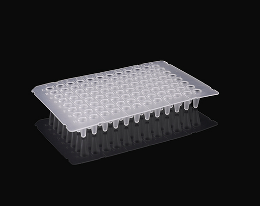 96 Well PCR Plate, 0.2 mL Well Volume, Clear (Box of 25 plates), Semi-skirted
