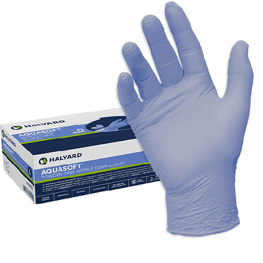 Halyard Aquasoft Nitrile Gloves 300/Box